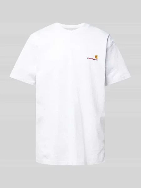 Carhartt WIP S/S American Script T-Shirt Mężczyźni Koszulki Carhartt WIP Size: L szary