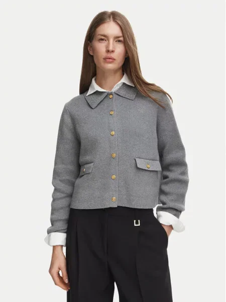 Kardigan Tommy Hilfiger šedý