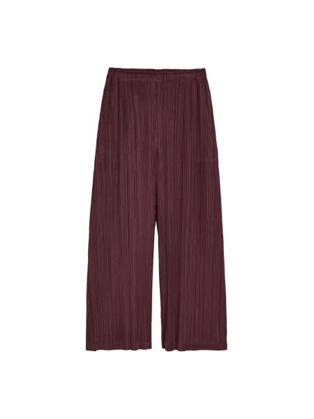 Spodnie Issey Miyake czerwone