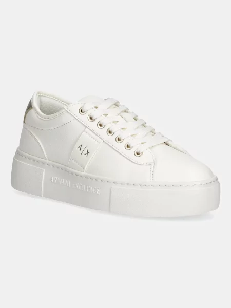 Sneakerși Armani Exchange alb