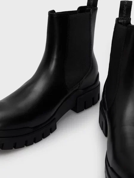 Шкіряні черевики челсі Calvin Klein Jeans чорні