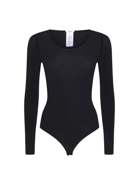 Body Wolford z długim rękawem czarny