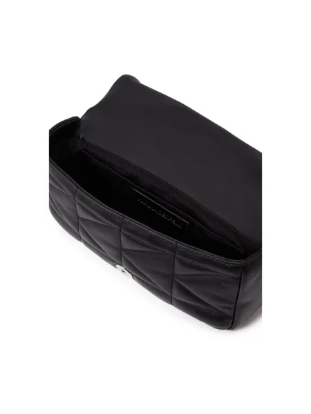 Torebka crossbody Karl Lagerfeld skórzana czarna
