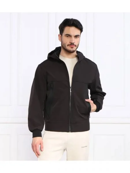 Calvin Klein Geacă SOFTSHELL | Relaxed fit negru