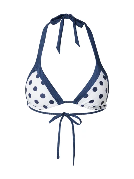 HOLLISTER Sutien costum de baie bleumarin alb
