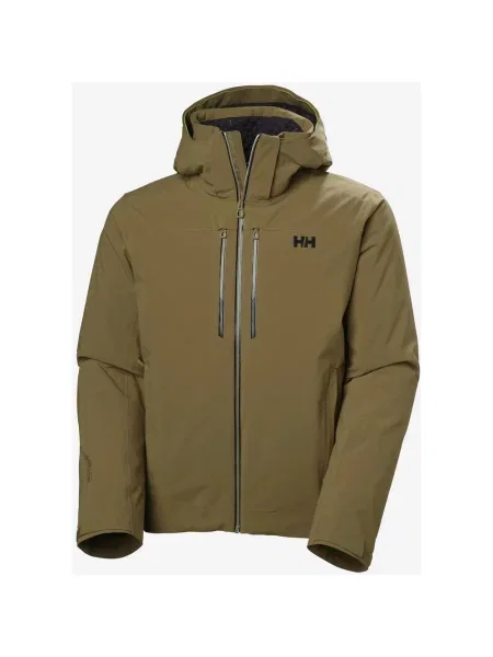 Kurtka z kapturem Helly Hansen Alpha LifaLoft RECCO Ski Free trzcinowy S zielony