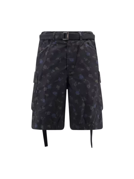 Szorty cargo Sacai czarne