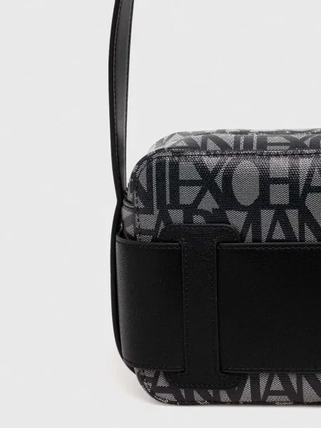ARMANI EXCHANGE Geantă de umăr gri / negru bej