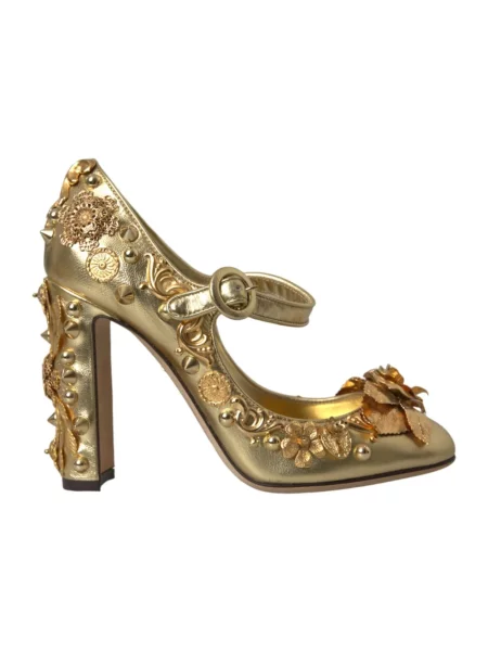 Czółenka Dolce And Gabbana w kwiatki żółta