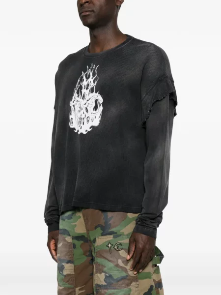 Hanorac Thug Club cu imagine negru