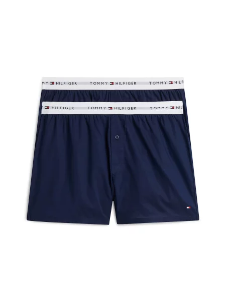 Tommy Hilfiger Underwear Boxeri albastru închis alb