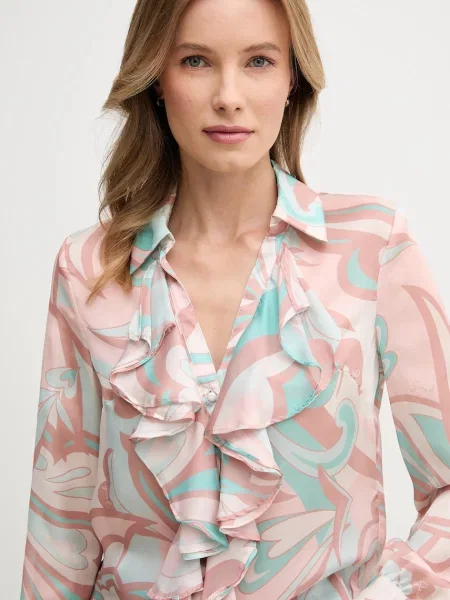 Gaudi camasa femei cu guler clasic regular roz