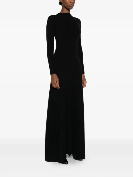 Rochie maxi Tom Ford lungă de costum negru