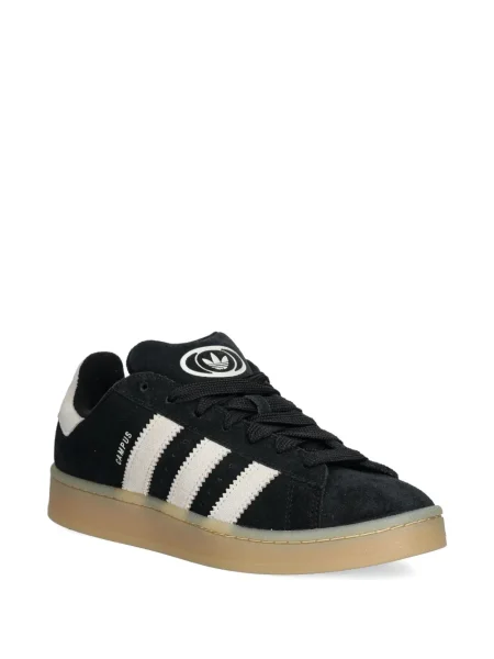 Ριγέ μισό φερμουάρ sneakers Adidas EQT σουέντ μαύρο