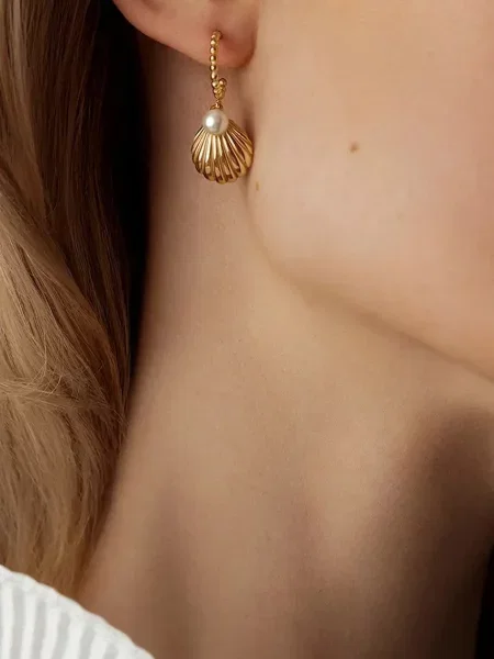 Позолочені сережки Lilou Venus