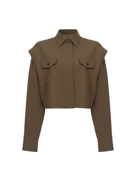 Kurtka koszulowa Pinko brązowa