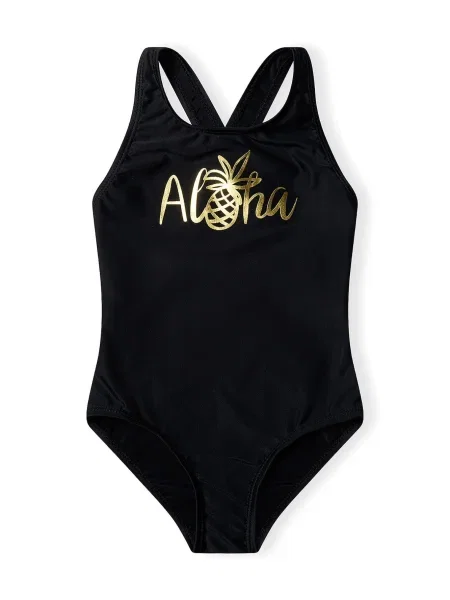 MINOTI Costum de baie întreg auriu negru