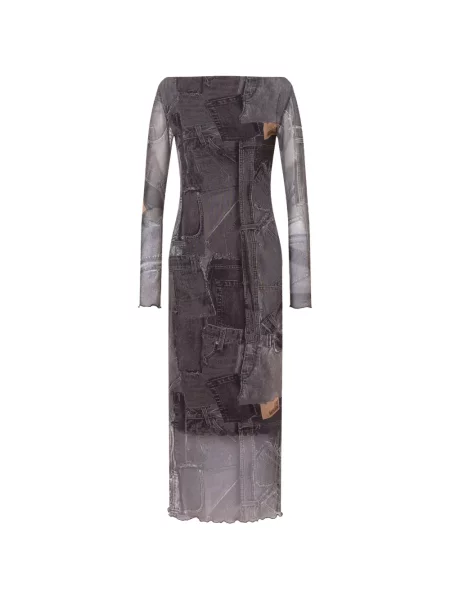 Rochie Love Moschino plasă gri