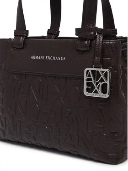 Torbica Armani Exchange Tamno smeđa
