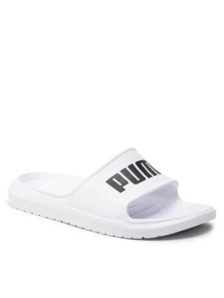 PUMA Plážové / kúpacie topánky čierna biela