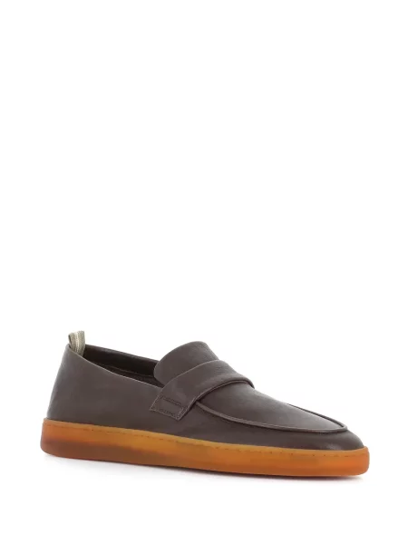 Pantofi loafer Officine Creative din piele gri