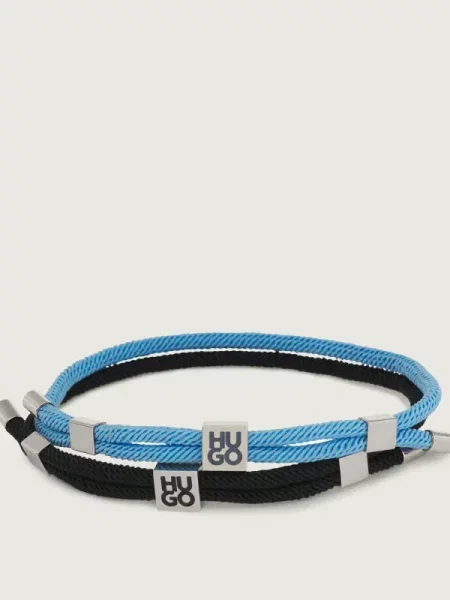 HUGO Set de brățări albastru