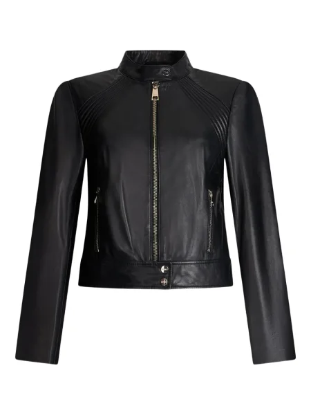 Kurtka skórzana Liu Jo biker czarna
