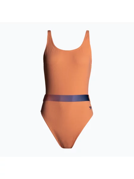 Speedo Дамски бански от една част с Deep U-Back оранжев