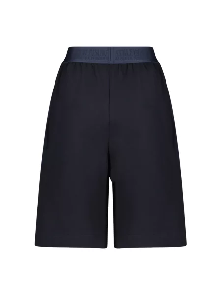 Spodenki sportowe Alberta Ferretti z logo niebieskie
