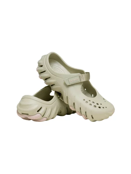 Pantofi cu toc Crocs bej