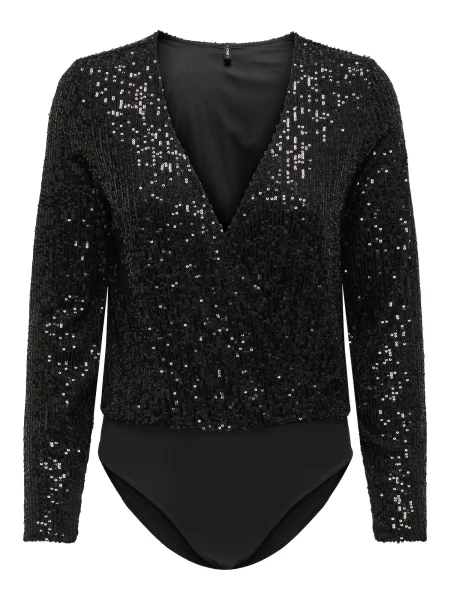 ONLY Bluză body EMINA' negru