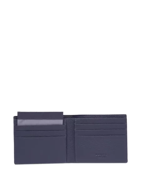 Кожено портмоне Lancel синьо