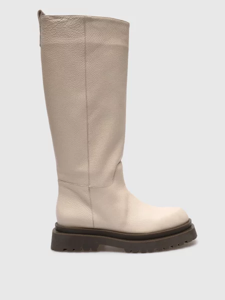Шкіряні чоботи Laura Bellariva бежеві