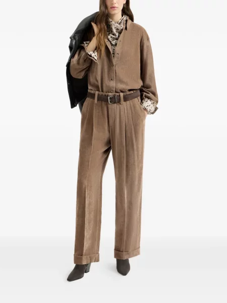 Pantaloni Brunello Cucinelli de catifea cord