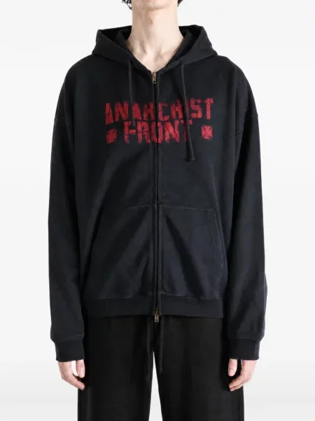 Hoodie Vetements με σχέδιο μαύρο