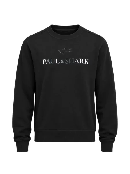 Lung hanorac Paul & Shark cu imagine negru