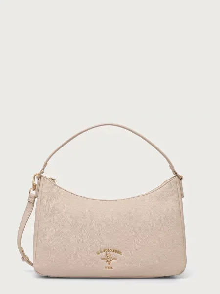 U.S. Polo Assn. geantă crossbody pentru femei cu imitație de piele STANFORD bej