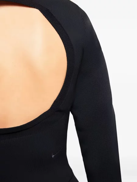 Cropp tricou Nike din jerseu cu decolteu rotund negru