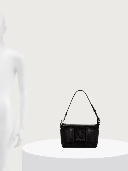 Кожаная сумка шоппер Armani Exchange