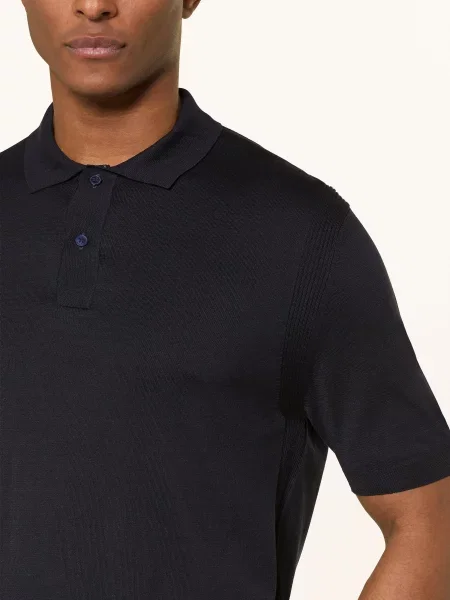 Paul & Shark Pletené Polo Tričko S Hedvábím tmavě modrá