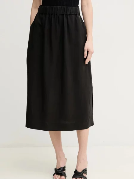 Fustă midi Mos Mosh până la genunchi negru