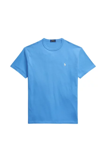 Tricou polo Polo Ralph Lauren cu glugă cu blană cu broderie roșu
