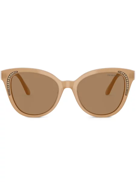 Ochelari de soare Swarovski de cristal maro