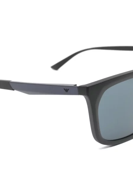 Правоъгълни слънчеви очила Emporio Armani черно
