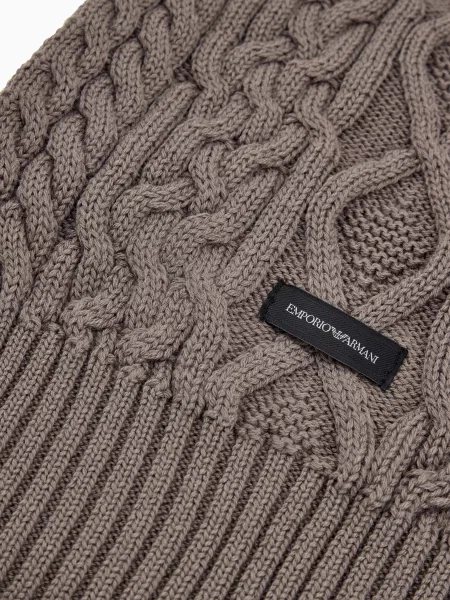 Шарф Emporio Armani коричневый