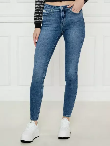 Calvin Klein Jeans Blugi | Skinny fit | mid rise albastru