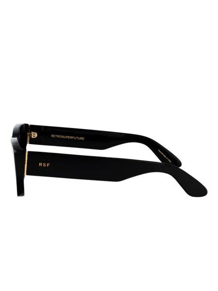 Ochelari de soare Retrosuperfuture cu imprimeu geometric negru