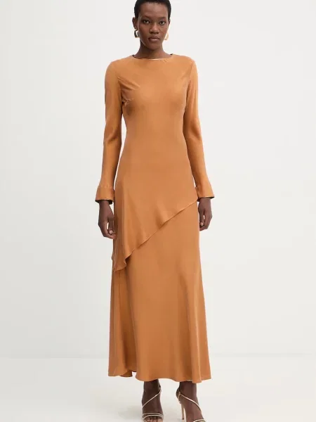 MAX&Co. rochie din mătase MCOFASE maro