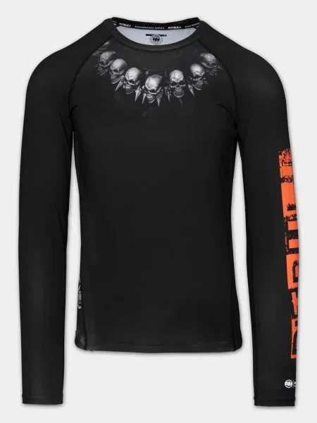Rashguard longsleeve PITBULL treningowa koszulka sportowa BLACKY czarna