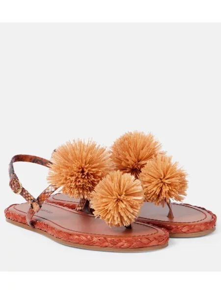 Usnjene espadrile Ulla Johnson rjava